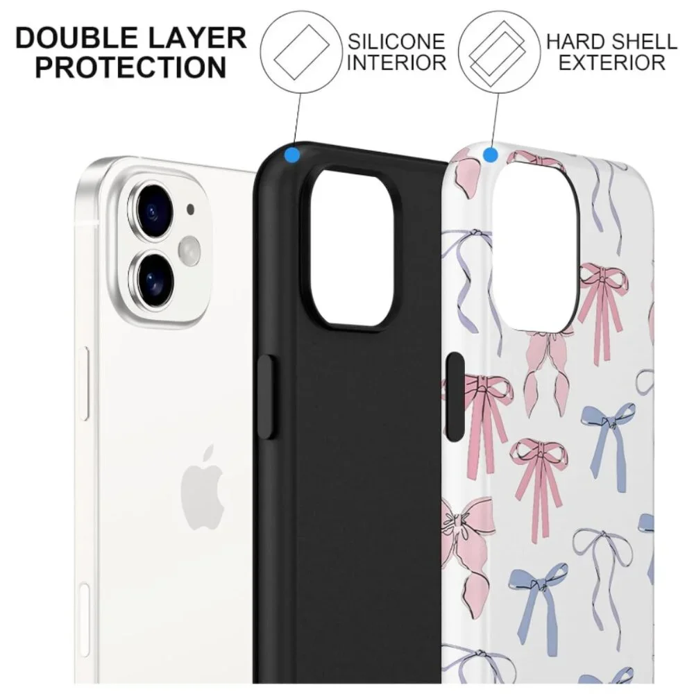 Coquette Girlie Pastel Bows Phone Case